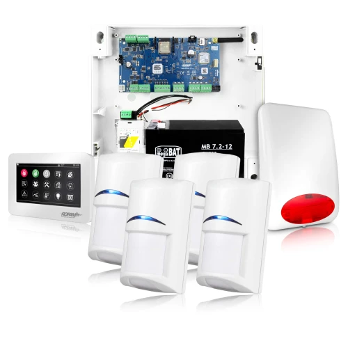 NeoGSM-IP signalizacijos sistema, Balta, 4x daviklis, GSM pranešimai, Wifi