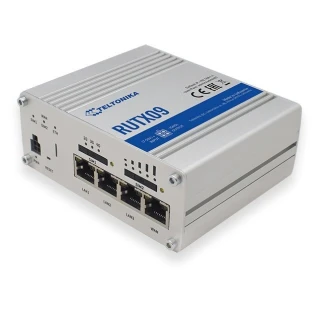 Teltonika RUTX09 | Profesionalus pramoninis 4G LTE maršrutizatorius | Cat 6, Dual Sim, 1x Gigabit WAN, 3x Gigabit LAN