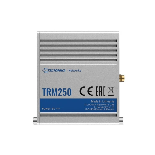Teltonika TRM250 | Pramoninis modemas | 4G/LTE (Cat M1), NB-IoT, 3G, 2G, mini SIM, IP30