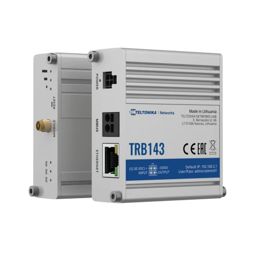 Teltonika TRB143 | Gateway, IoT vartai | LTE Cat 4, 3G, 2G, M-Bus, Nuotolinis valdymas