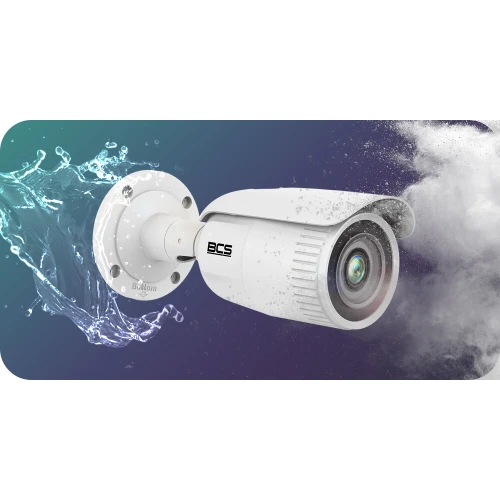 Tubinė IP kamera BCS-V-TIP44VSR5, motozoom, 1/3” 4 Mpx PS CMOS, STARLIGHT spalva naktį