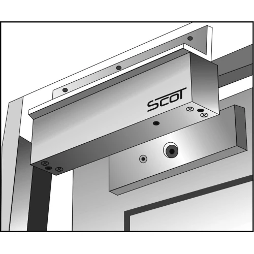 L tipo montavimo laikiklis išorės atidarymo durims Scot BK-1200BL