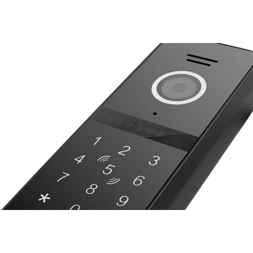 WiFi Eura VDP-00C5 Juodas Vaizdo durų telefonas su 2 įėjimais, šifravimo prietaisu ir artumo skaitytuvu