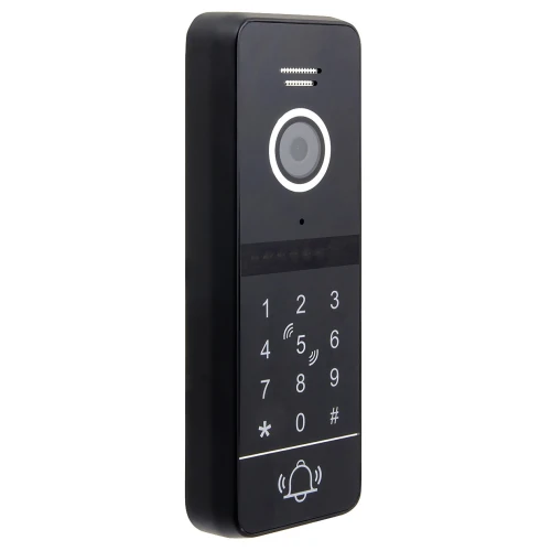 WiFi Eura VDP-00C5 Juodas Vaizdo durų telefonas su 2 įėjimais, šifravimo prietaisu ir artumo skaitytuvu