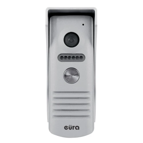 Videodurys "EURA" VDP-40A3 FENIKS+ - juoda, 7", WiFi, atidarymas 2 įėjimų, AHD, Tuya