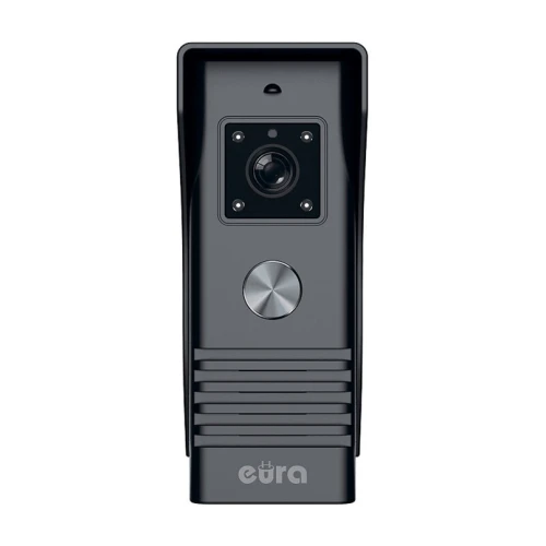 Videodomofonas EURA VDP-45A3 ALPHA juoda spalva, 7 colių monitorius, 1 įėjimo palaikymas