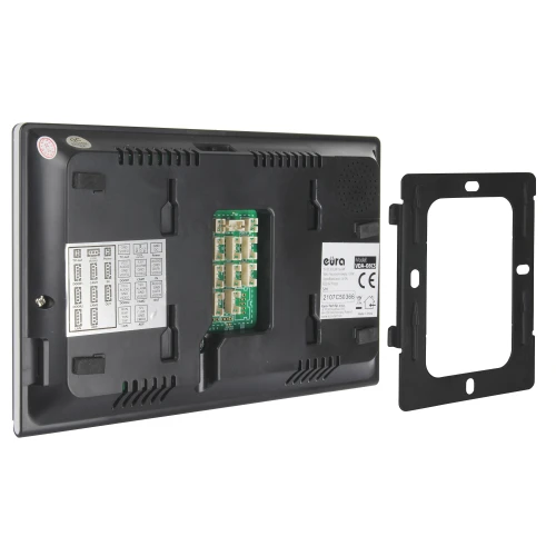 Monitorius EURA VDA-08C5 - juodas, jutiklinis, LCD 7", FHD, WiFi, vaizdų atmintis, SD 128GB