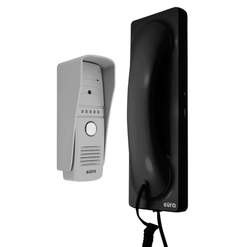 IP vaizdo durų telefonas EURA VDP-50A3 PROXIMA JUODAS unifonas su WiFi, 1 įėjimo palaikymas, Eura Connect programa