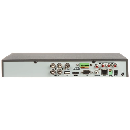 AHD, HD-CVI, HD-TVI, CVBS, TCP/IP IDS-7204HQHI-M1/S(C)/4A+4/1ALM 4 kanalų ACUSENSE Hikvision įrašymo įrenginys