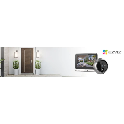 Elektroninis durų vokas EZVIZ CS-DP2C su infraraudonųjų spindulių kamera ir PIR jutikliu