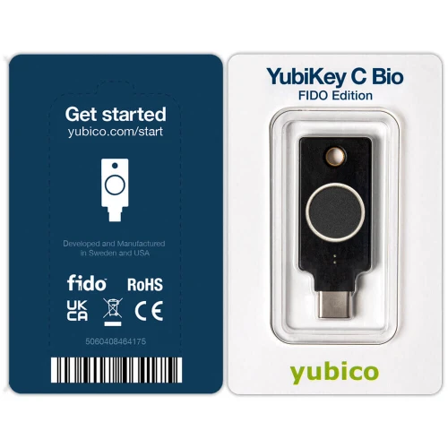Yubico YubiKey C Bio - Biometrinis įrenginio raktas U2F FIDO/FIDO2
