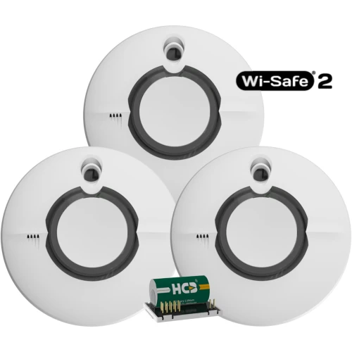 Rinkinys 3x Dūmų detektorius FireAngel ST-630 su Wi-Safe2 moduliu modelis 3xST-630 W2