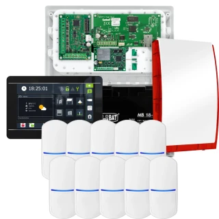 SATEL INTEGRA 32 signalizacijos rinkinys, 10x jutiklis, sirena, juodas manipuliatorius INT-TSI-B, LTE ryšys