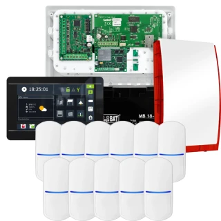 SATEL INTEGRA 32 signalizacijos rinkinys, 11x jutiklis, sirena, juodas manipuliatorius INT-TSI-B, LTE ryšys