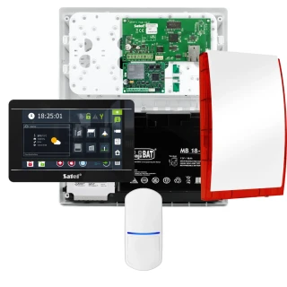 SATEL INTEGRA 32 signalizacijos rinkinys, 1x jutiklis, sirena, juodas valdiklis INT-TSI-B, LTE ryšys