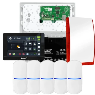 SATEL INTEGRA 32 signalizacijos rinkinys, 5x PET jutiklis, sirena, juodas manipuliatorius INT-TSI-B