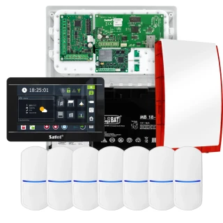 SATEL INTEGRA 32 signalizacijos rinkinys, 7x jutiklis, sirena, juodas manipuliatorius INT-TSI-B, LTE ryšys