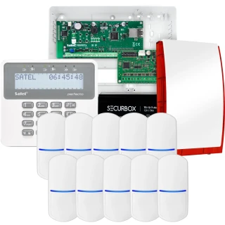 SATEL PERFECTA 32 IP signalizacijos rinkinys, 10x PET jutiklis, sirena, manipuliatorius