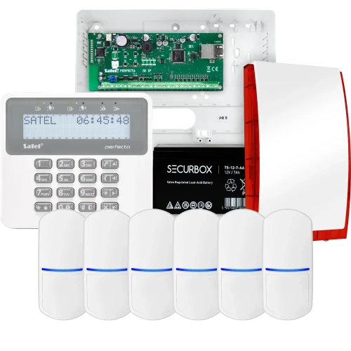 SATEL PERFECTA 32 IP signalizacijos rinkinys, 6x PET jutiklis, sirena, valdiklis