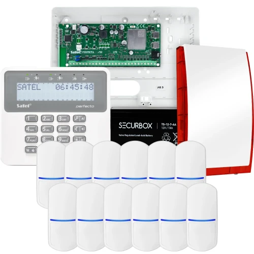 SATEL PERFECTA 32 LTE signalizacijos rinkinys, 12x PET jutiklis, sirena, valdiklis