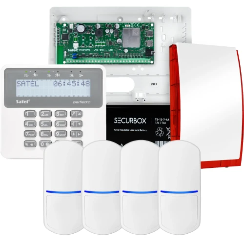 SATEL PERFECTA 32-WRL LTE signalizacijos rinkinys, 4x jutiklis, sirena, valdiklis