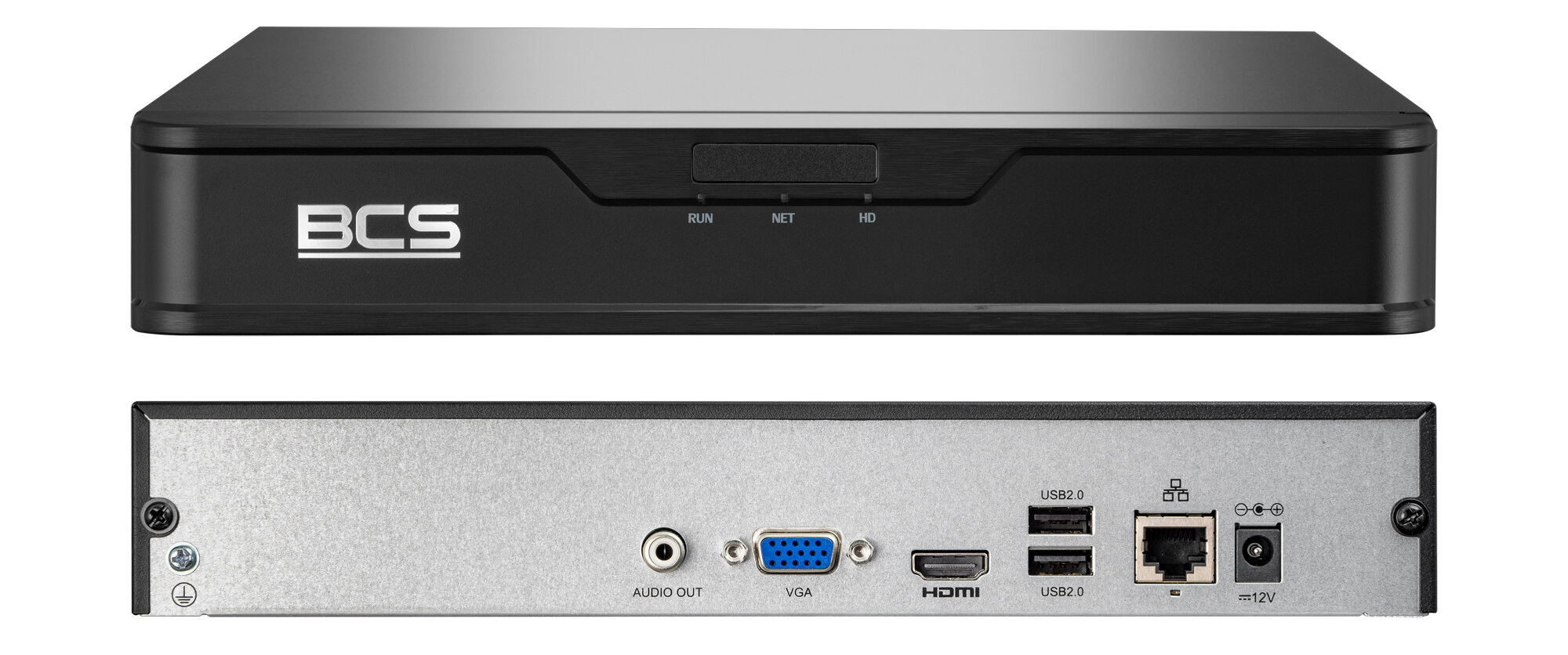 Rejestrator Sieciowy z Rejestrator IP BCS-P-NVR0401-4K-E + 4x Kamera 4Mpx BCS-P-414R-E + Akcesoria