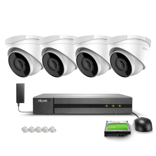 Stebėjimo rinkinys 4x IPCAM-T2, NVR-4CH-4MP/4P HiLook pagal Hikvision