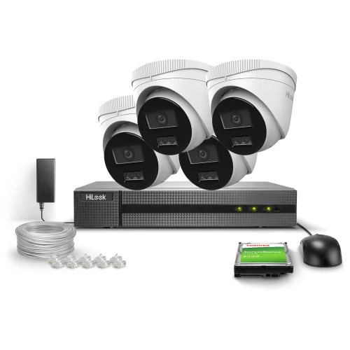 Stebėjimo rinkinys 4x IPCAM-T2-30DL FullHD Dual-Light 30m HiLook by Hikvision