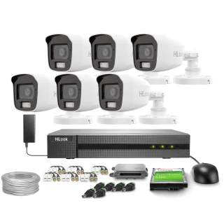 Stebėjimo rinkinys 6x TVICAM-B2M-20DL FullHD Dual-Light 20m HiLook by Hikvision