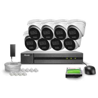 Stebėjimo rinkinys 8x IPCAM-T2-30DL FullHD Dual-Light 30m HiLook by Hikvision