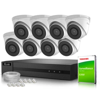 Stebėjimo rinkinys 8x IPCAM-T5 5MPx IR 30m HiLook by Hikvision