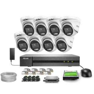 Stebėjimo rinkinys 8x TVICAM-T5M-20DL 5MPx, ICR, WDR, HiLook pagal Hikvision