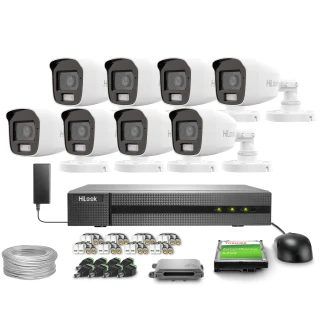 Stebėjimo rinkinys 8x TVICAM-B2M-20DL FullHD Dual-Light 20m HiLook by Hikvision
