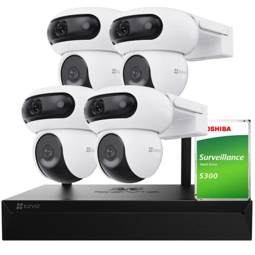EZVIZ stebėjimo rinkinys 8x CS-H4 WiFi, 4Mpx, IR 30m