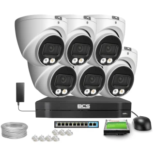 IP kupolinė kamera 4Mpx BCS-L-EIP14FCR3L3-Ai1, SkyLight, IR 30m, WDR 120dB