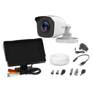 Stebėjimo rinkinys Hikvision Hilook TVICAM-B2M vamzdinė kamera su 4,3" monitoriumi, maitinimo šaltiniu, laidu ir vaizdo peržiūra monitoriuje