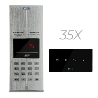 Digitalus Vaizdo durų telefonas 35 šeimoms GENWAY WL-03NL V2 Unifon Kalbėjimo funkcija