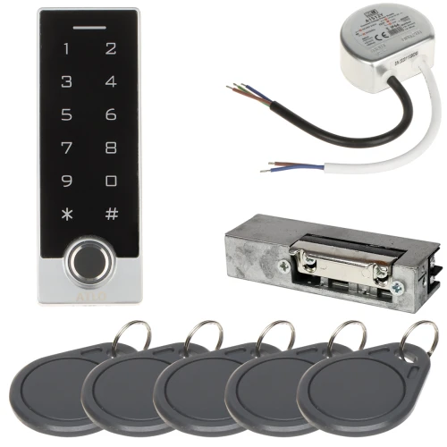 Prieigos kontrolės rinkinys ATLO-KRMFW-855-TUYA, maitinimo šaltinis, elektromagnetinė spyna, prieigos kortelės