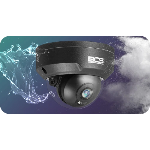 BCS-P-DIP25FSR3-Ai1-G 5Mpx IP kamera, IR 30m, STARLIGHT, atsparumas vandalizmui, įėjimai signalizacijai