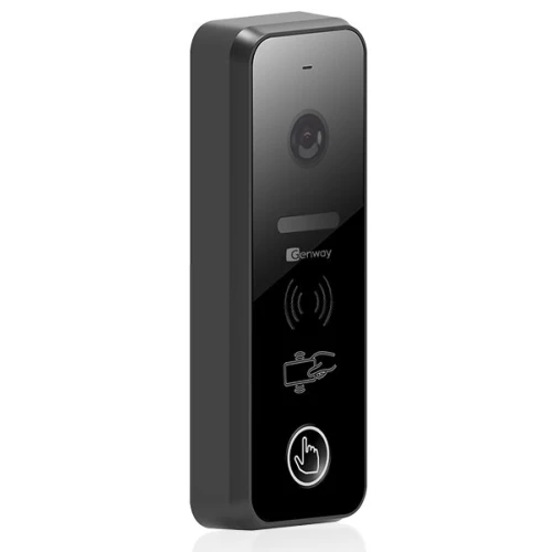 F-S7V11-2W-B vaizdo durų telefonų rinkinys su 3 monitoriais 7" WiFi Juoda