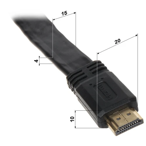 HDMI-10-FL 10m kabelis
